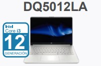 HP PROCESADOR: INTEL CORE i3 1215U 1.2GHZ MEMORIA: 8GB PANTALLA: 14” ALMACENAMIENTO: SSD 512GB OS: FreeDOS COLOR: PLATEADO SIN UNIDAD QUEMADORA